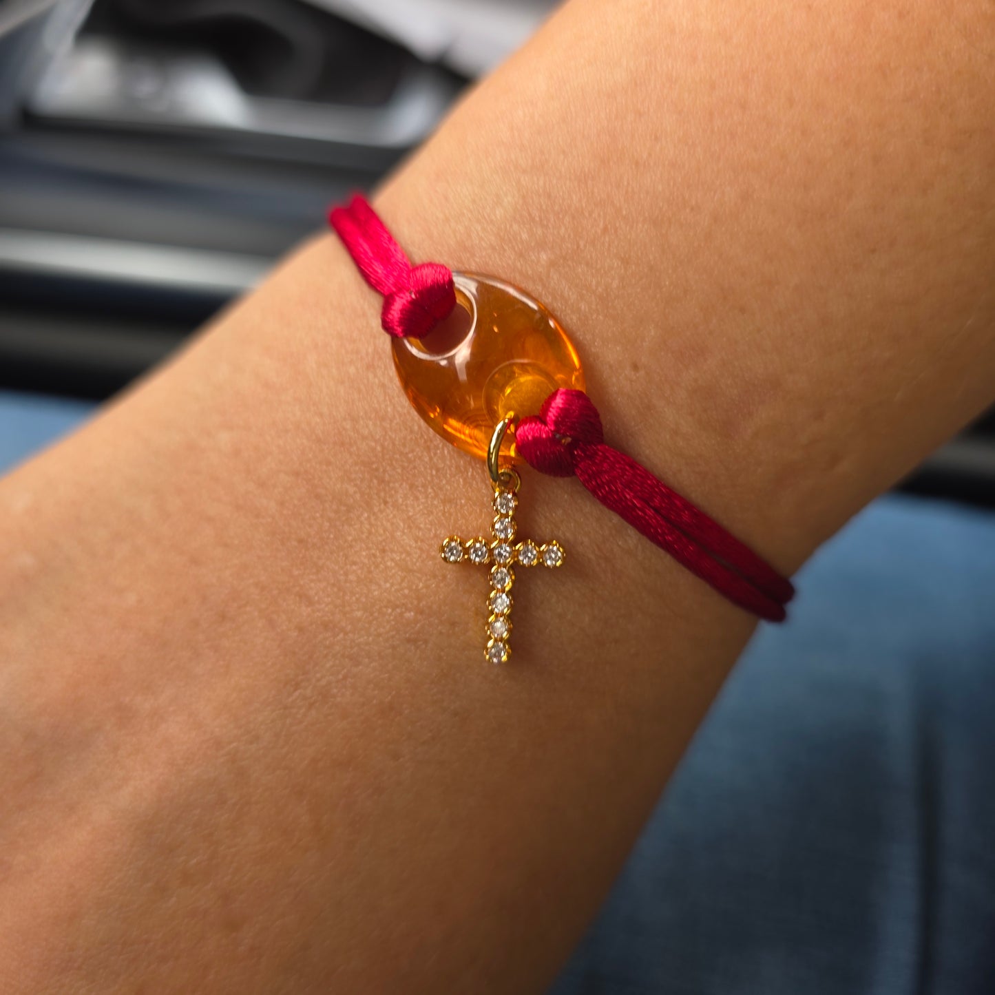 Red Cross Bracelet