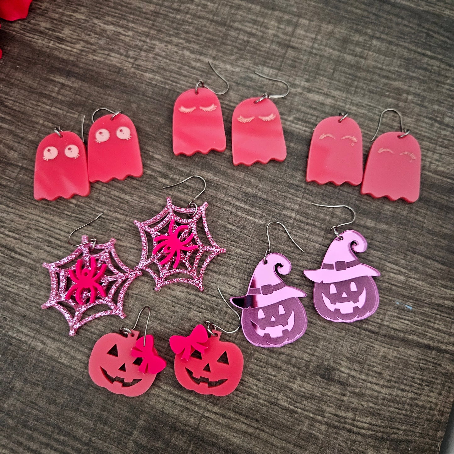 Pinky Spooky Earrings