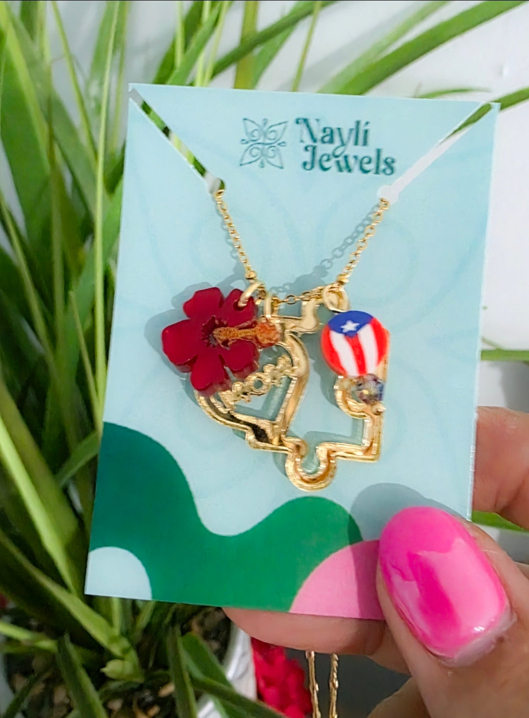 Mom pieza flor y bandera