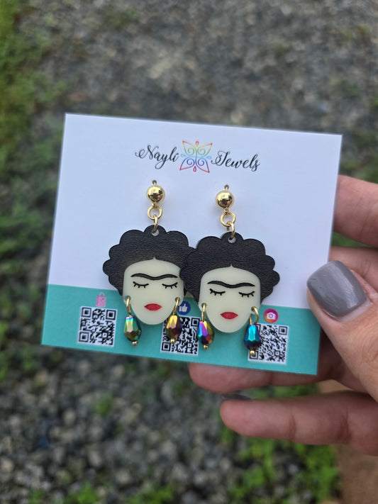 Frida Face Earrings