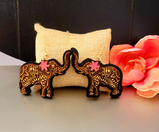 Girly Elephant Earrings